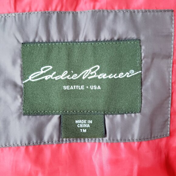 Eddie Bauer EB550  Women's Tall Medium Goose Down Puffer Jacket TAUPE - Picture 4 of 14